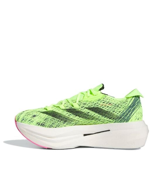 Adidas Green Adizero Prime X 2 Strung 'Lucid Lemon' for men