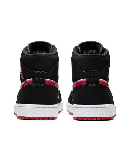 Nike Black 1 Mid Se 'Newspaper Air Times' for men