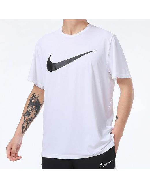 Nike White As Nk Top Ss Hpr Dry Hbr for men