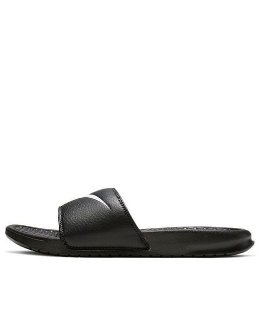 Nike Black (Wmns) Benassi Swoosh Fashion Slippers