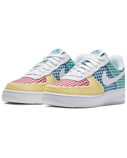 Nike Blue (Wmns) Air Force 1 Low Qs 'Gingham Pack