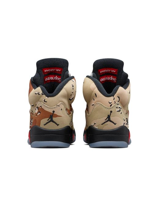 Nike Brown 5 Retro X Supreme 'Desert Camo' for men
