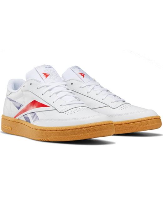 Reebok White Club C Vector Gum' for men
