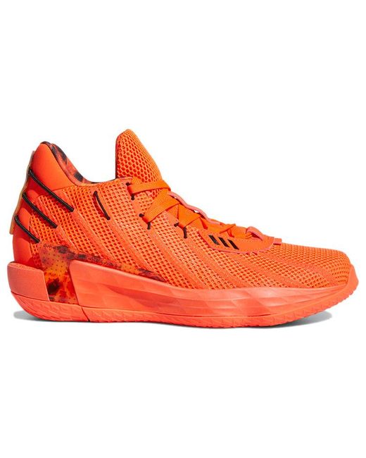 Adidas Orange Dame 7 'Fire Inside' for men
