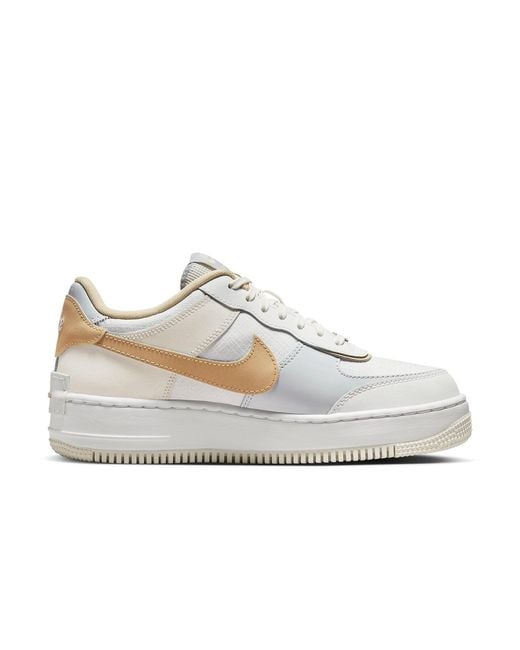 Nike White (Wmns) Air Force 1 Low Shadow 'Tan'