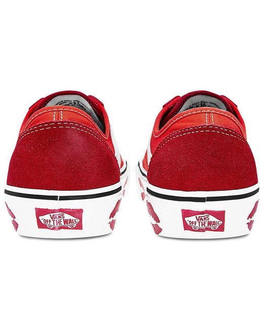 Vans Red Style 36 Decon Sf Lip Print for men