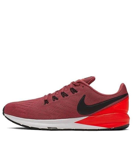 Nike Red Air Zoom Structure 22 'Cedar' for men