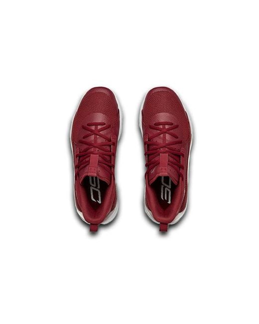 Under Armour Red Curry 7 Team 'Cardinal' for men