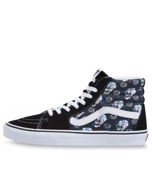 Vans Blue Sk8-Hi 'Flash Skulls' for men