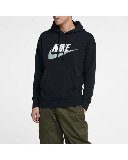 Nike Blue Chest Logo Athleisure Casual Sports Pullover for men