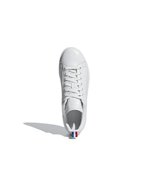 Adidas White Stan Smith 'Tri-Color Tab' for men