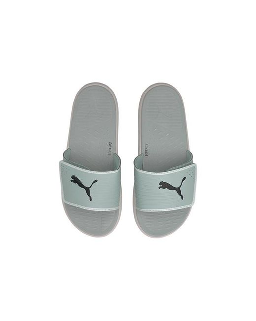 PUMA Blue Softride Slide 'Quarry' for men