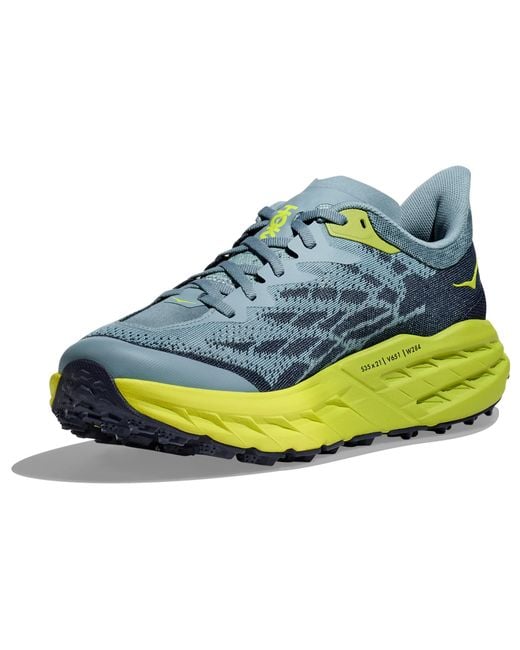 Hoka One One Blue Speedgoat 5 2E Wide 'Stone' for men
