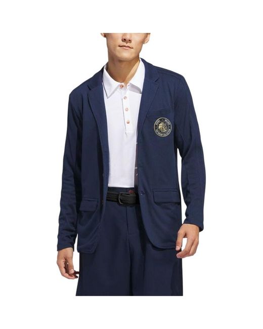 Adidas Blue X Malbon Sport Jacket Asia Sizing 'Collegiate' for men
