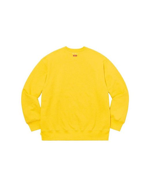 Supreme Yellow Aerial Crewneck Multi-Color' for men