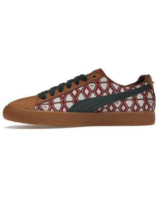 PUMA Brown X Dapper Dan Clyde Vintage 'Pre-Game Runway for men