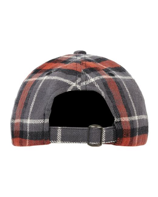 Palace Red Gore-Tex Plaid 6-Panel Cap