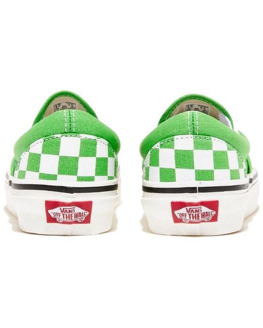 Vans Green Classic Slip-On 98 Dx 'Checkerboard-Classic' for men