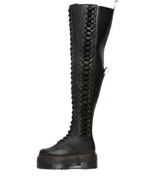 Dr. Martens Black (Wmns) Azreya Max Leather 26-Eye Platform Boots