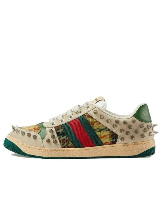 Gucci Natural Screener gg Leather Sneakers for men