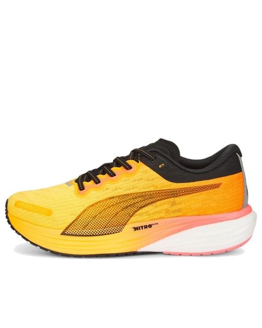 PUMA Yellow Deviate Nitro 2 'Sunset Glow Sun Stream' for men