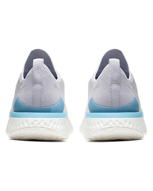 Nike White Epic React Flyknit 2 'Vast Lagoon' for men