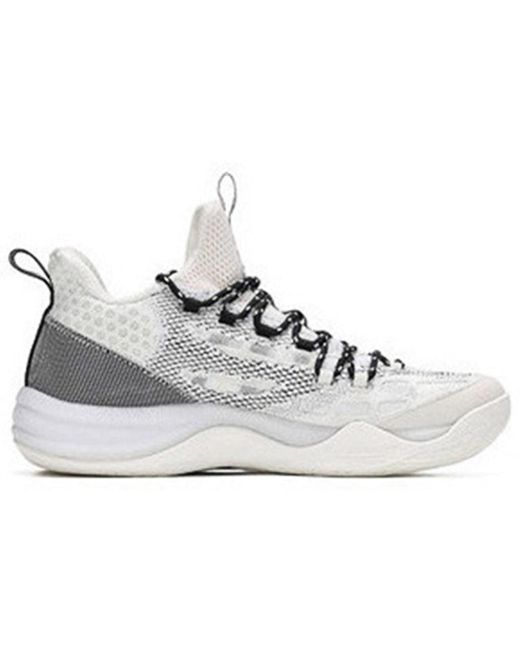 361 Degrees White X Aaron Gordon Qu!K Basketball Shoes for men