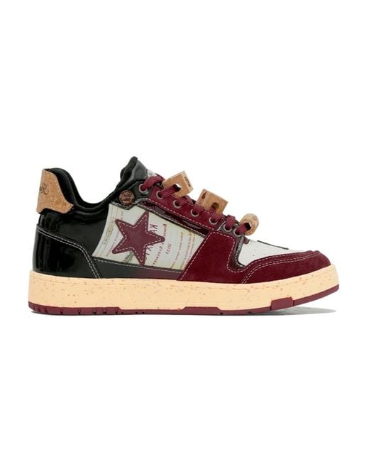 KAALIXTO Brown Skateboarding Low Wine' for men