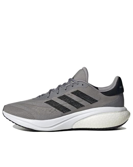 Adidas Gray Supernova 3 Running Shoes Core' for men