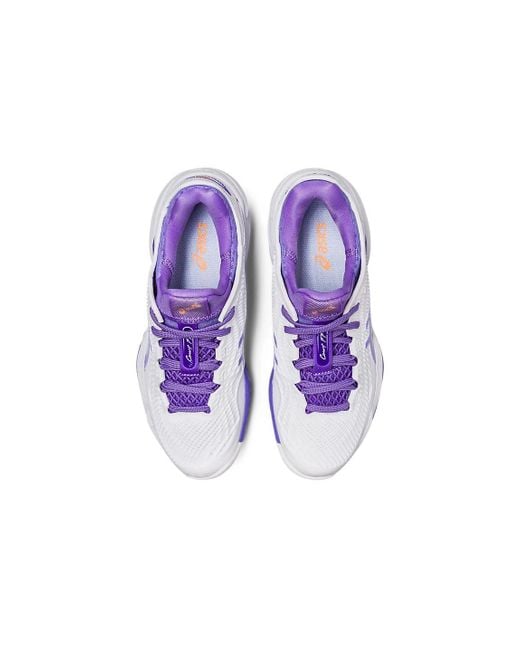 Asics Blue Court Flytefoam 3 Clay Tennis Shoes
