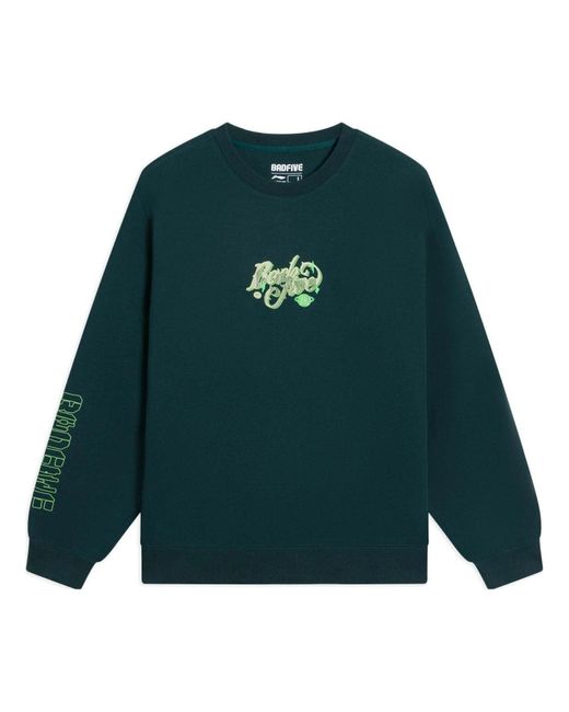 Li-ning Green Badfive Graphic Sweatshirt for men