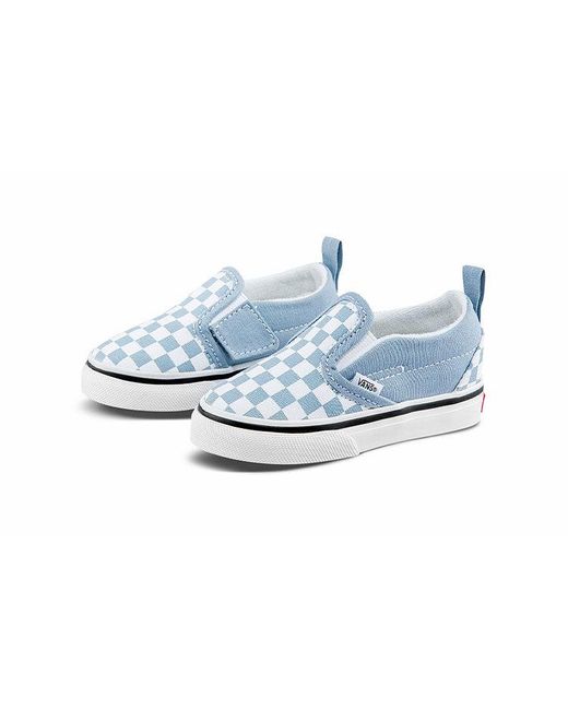 Vans Blue Slip-On Low Tops Casual Skateboarding Shoes for men