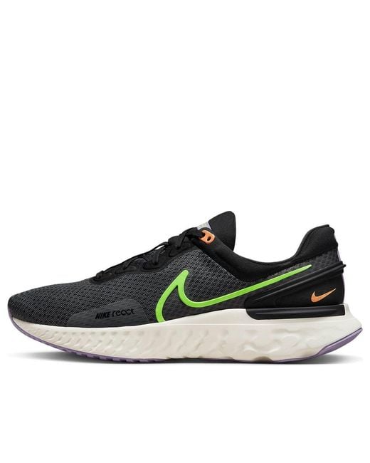Nike Black React Miler 3 'Anthracite Ghost' for men