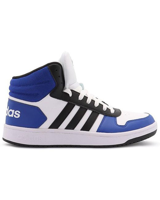 Adidas Neo Hoops 2.0 Mid in Blue for Men | Lyst