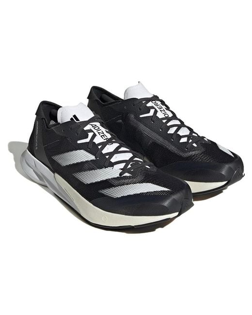 Adidas Black Adizero Adios 8 Running Shoes for men