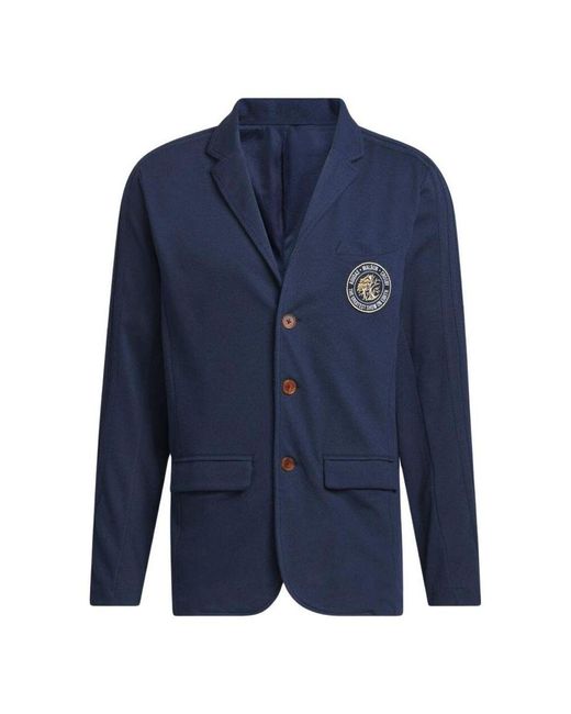 Adidas Blue X Malbon Sport Jacket Asia Sizing 'Collegiate' for men