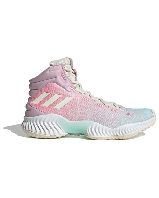 Adidas Pink Pro Bounce 2018 Mid 'Shock Absorption Wear Resistant' for men