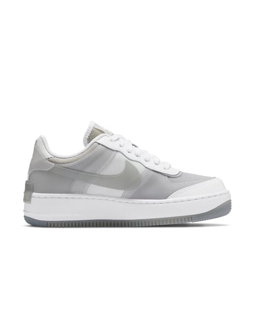 Nike White (Wmns) Air Force 1 Shadow Se 'Particle'