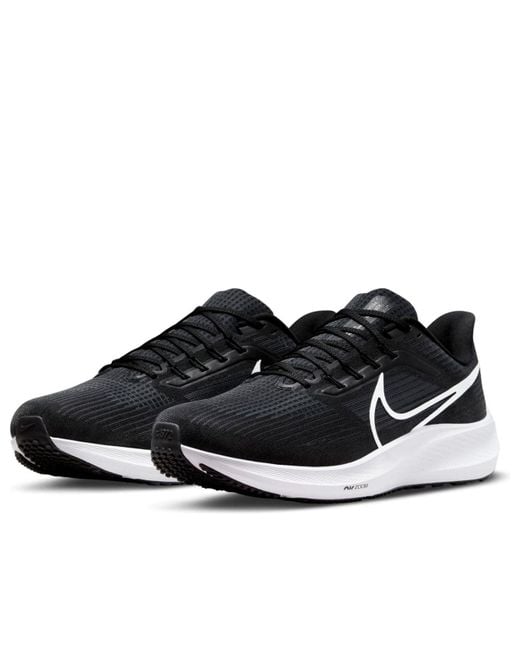 Nike Black Air Zoom Pegasus 39 Road Running Shoes for men