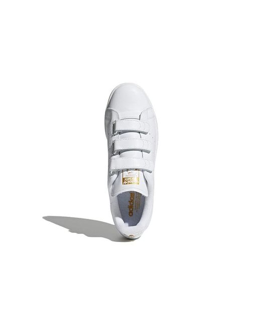 Adidas White Originals Stan Smith Shoes 'Cloud Metallic' for men
