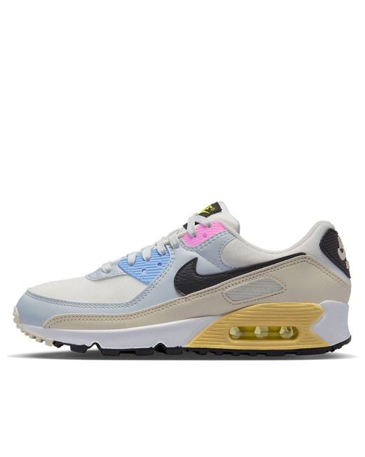 Nike Blue (Wmns) Air Max 90 'Light Bone Pure Platinum'