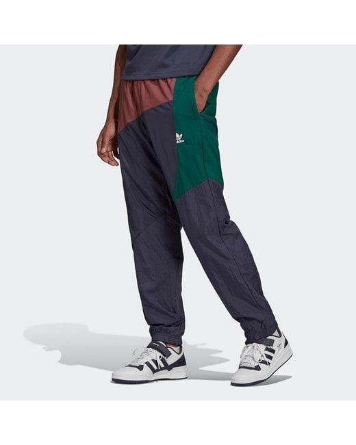 Adidas Blue Originals Bld Cb Tp Shadow Logo Splicing Bundle Feet Sports Pants/Trousers/Joggers Autumn for men