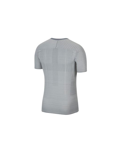 Nike Gray Techknit Ultra Casual Sports Round Neck Short Sleeve Light for men