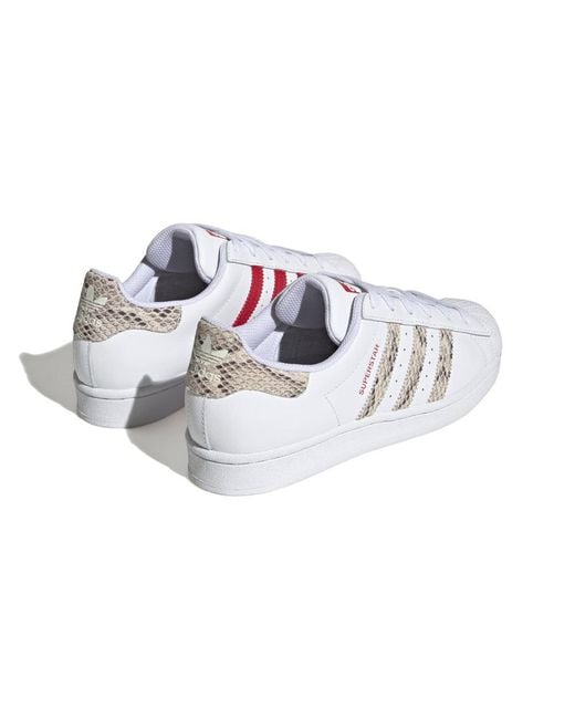 Adidas White (Wmns) Originals Superstar 'Cloud Wonder Better Scarlet'