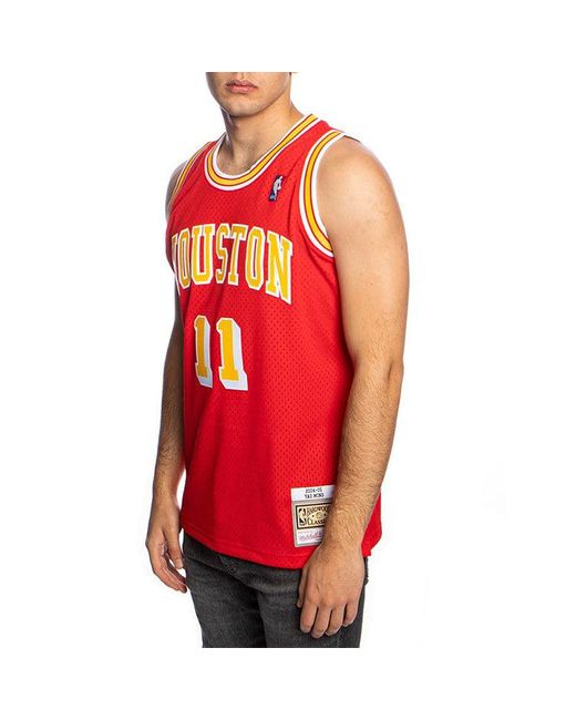 Mitchell & Ness Red Nba Houston Rockets Yao Ming #11 04-05 Swingman Jersey for men