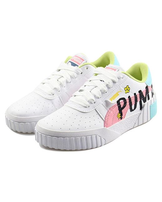 PUMA White (Wmns) Cali Novelty 'Flower'