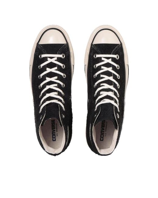 Converse Black Suede All Star Us Hi for men