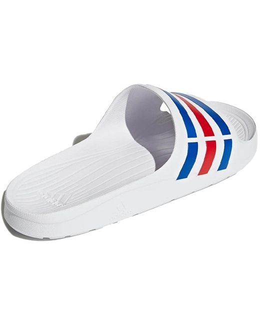 Adidas Blue Duramo Slides for men