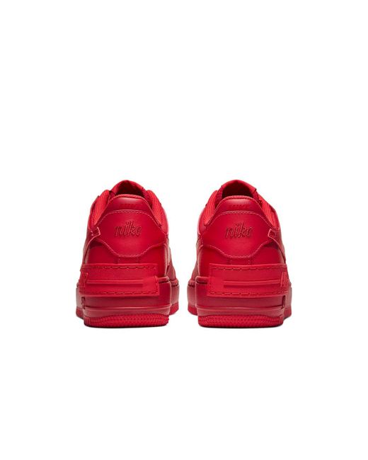 Nike Red (Wmns) Air Force 1 Shadow 'Triple'