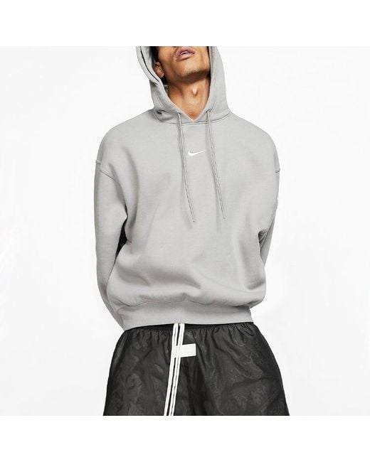 Nike Gray X Fear Of God Crossover Fleece Stay Warm Pullover for men